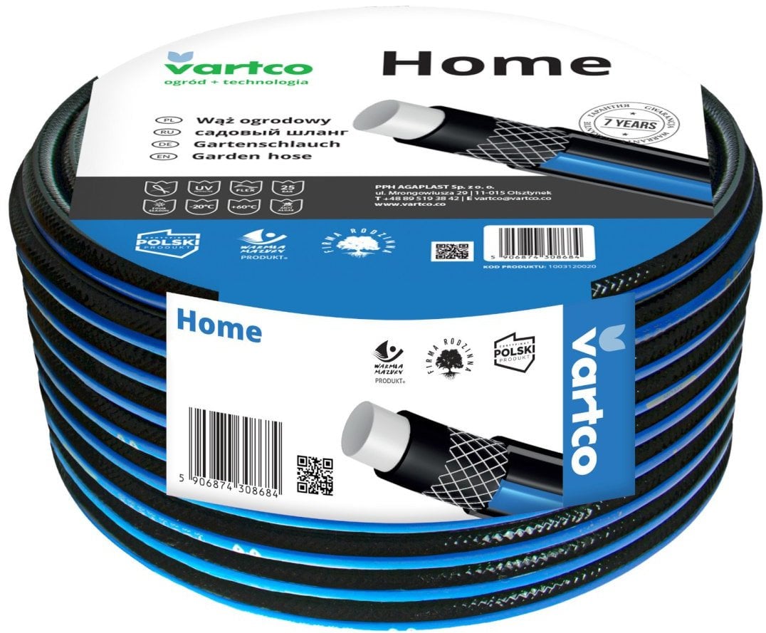 Wąż ogrodowy Vartco Home 1/2" 30m