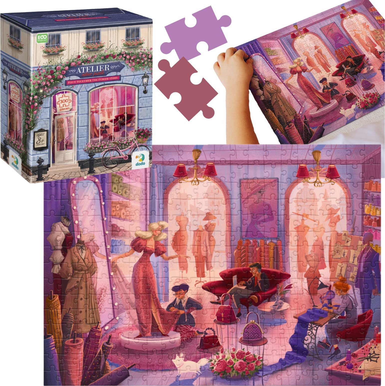 Dodo Puzzle "Atelier" 300 Elementów Układanka Zestaw Dla Dzieci I Dorosłych