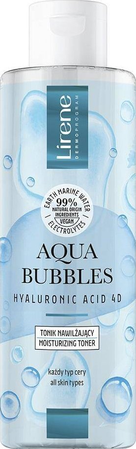 Lirene Aqua Bubbles Hyaluronic Acid 4D Tonik nawilżający 200ml