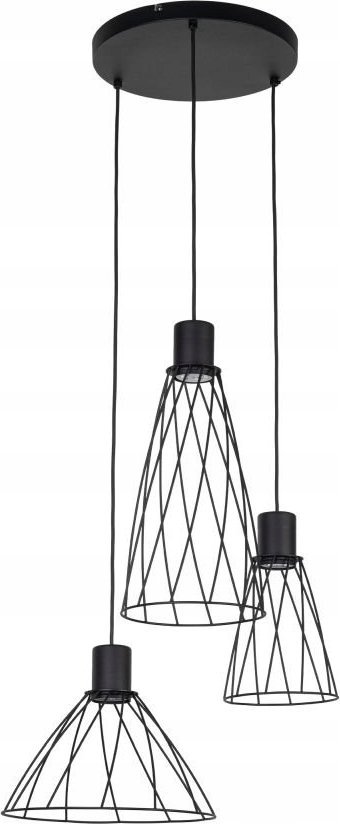 Lampa wisząca TK Lighting LAMP PENDANT MODESTO WHEEL GU10 3X10W