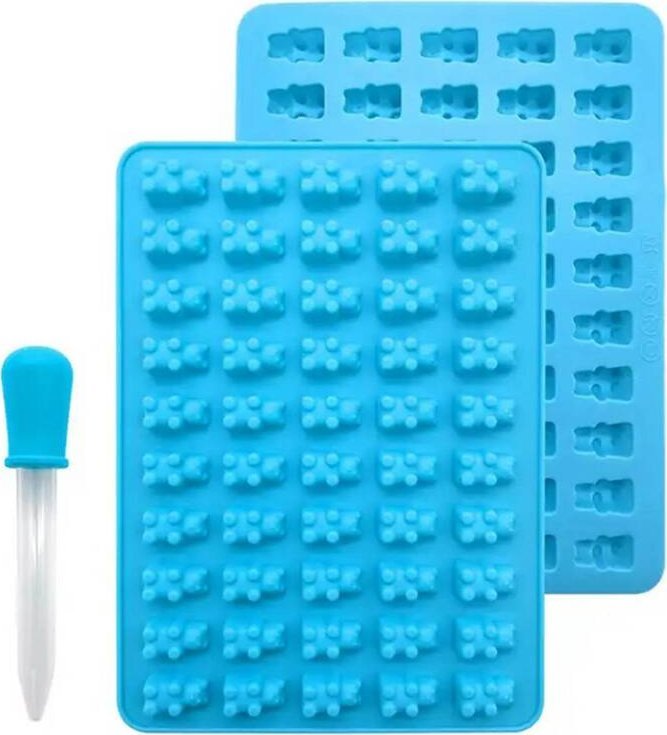 Aptel Silikonowa FORMA do Wyrobu Żelek 50 szt. Żelki w kształcie Misia DA90