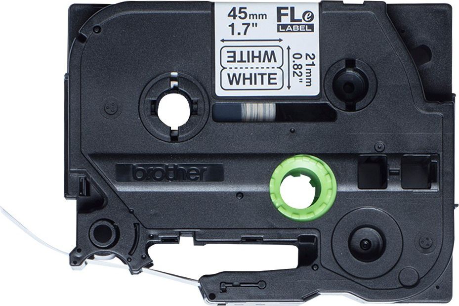 Brother Taśma Brother 24mm Black on white non-laminated flagging tape