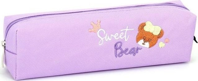 Piórnik tuba mała Niedźwiadek fiolet