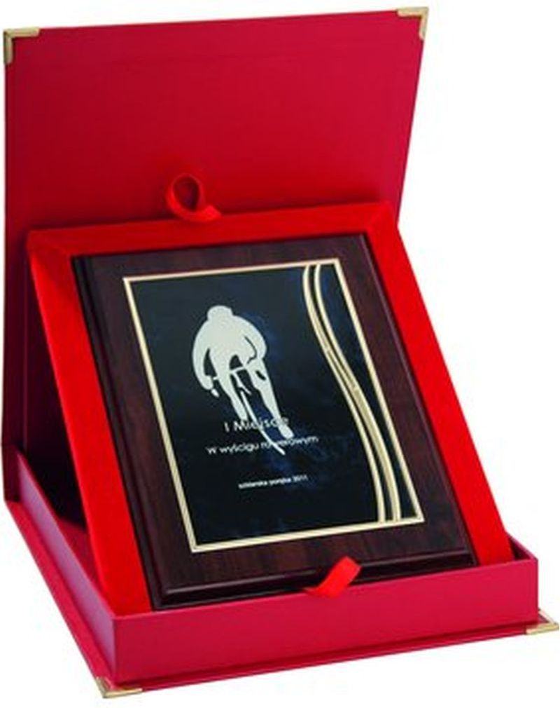 Victoria Sport Dyplom z tworzywa sztucznego z metalową blaszką grawerowany + etui