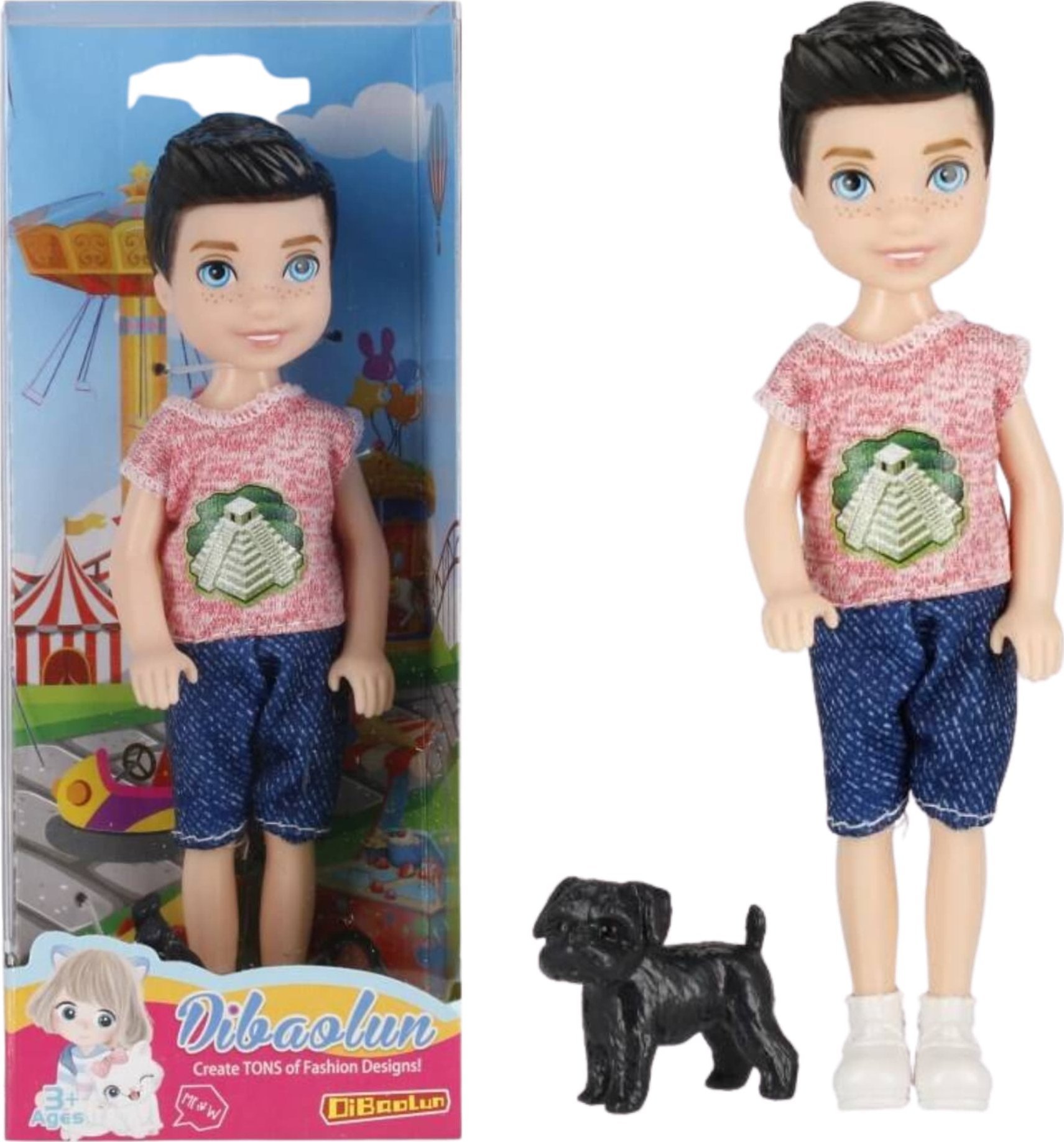 Mega Creative LALKA CHLOPIEC 13CM AKC 7X16X4 MIX5 MC20/300/600