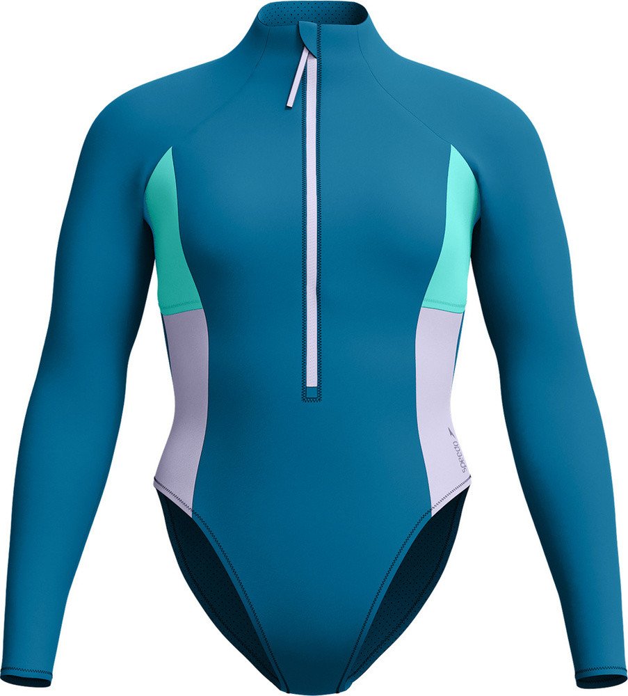 Damski Strój Kąpielowy L/s Clrblck Zip 1 Pc rozmiar M