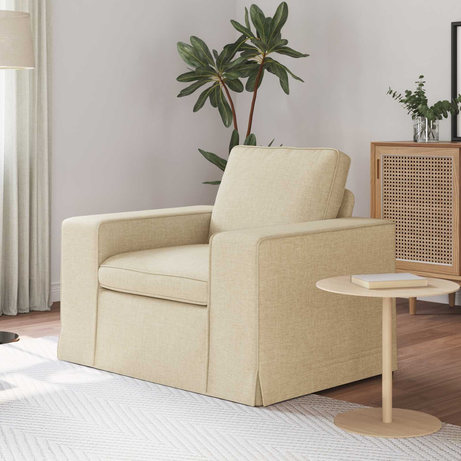 vidaXL Sofa Kremowy 102 x 80 x 82 cm Metal