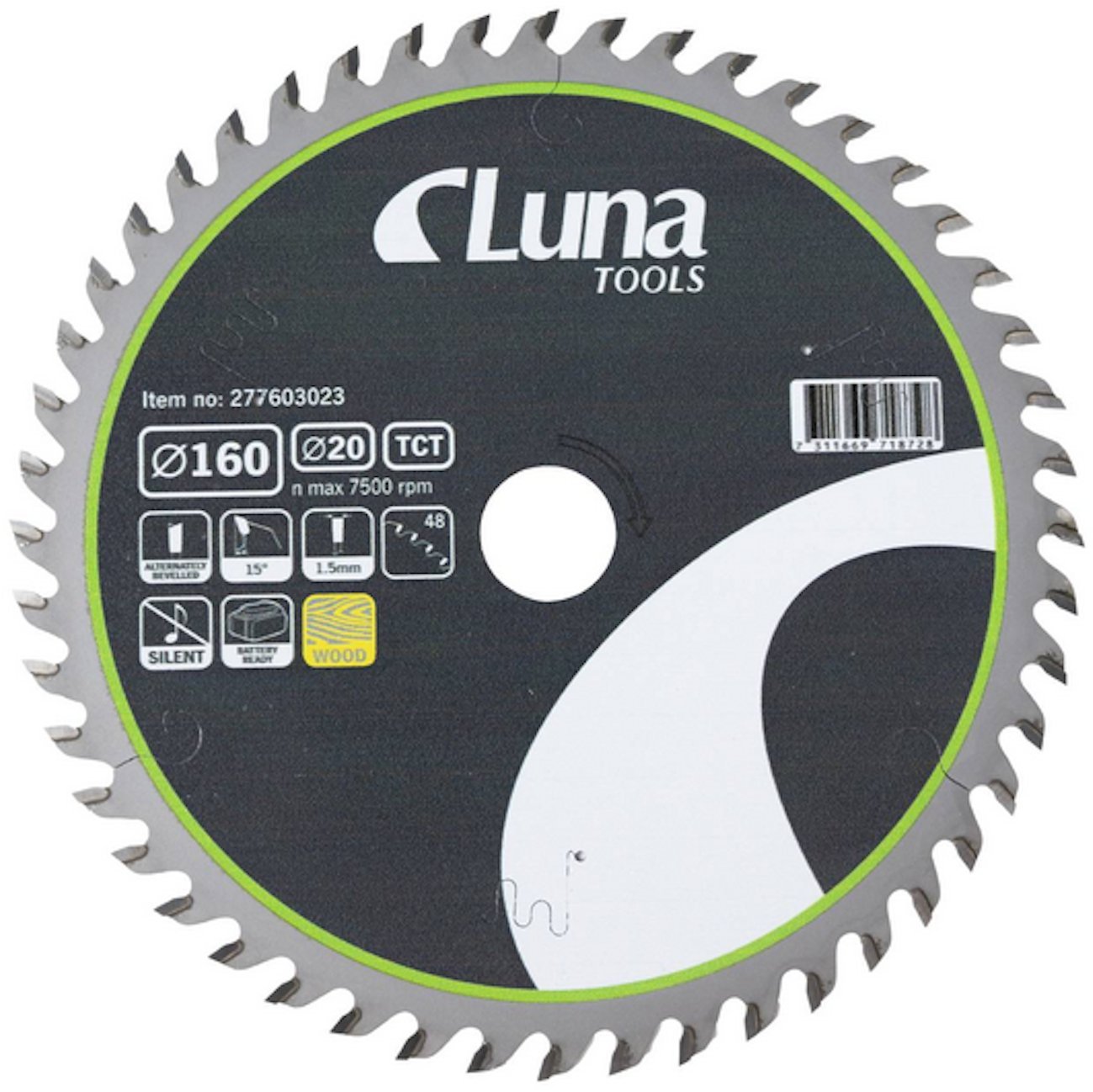 Pia tarczowa Luna Extra Thin 160x20 Z48