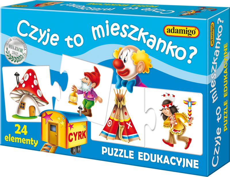 Adamigo Układanka Czyje to mieszkanko? Puzzle (6656)