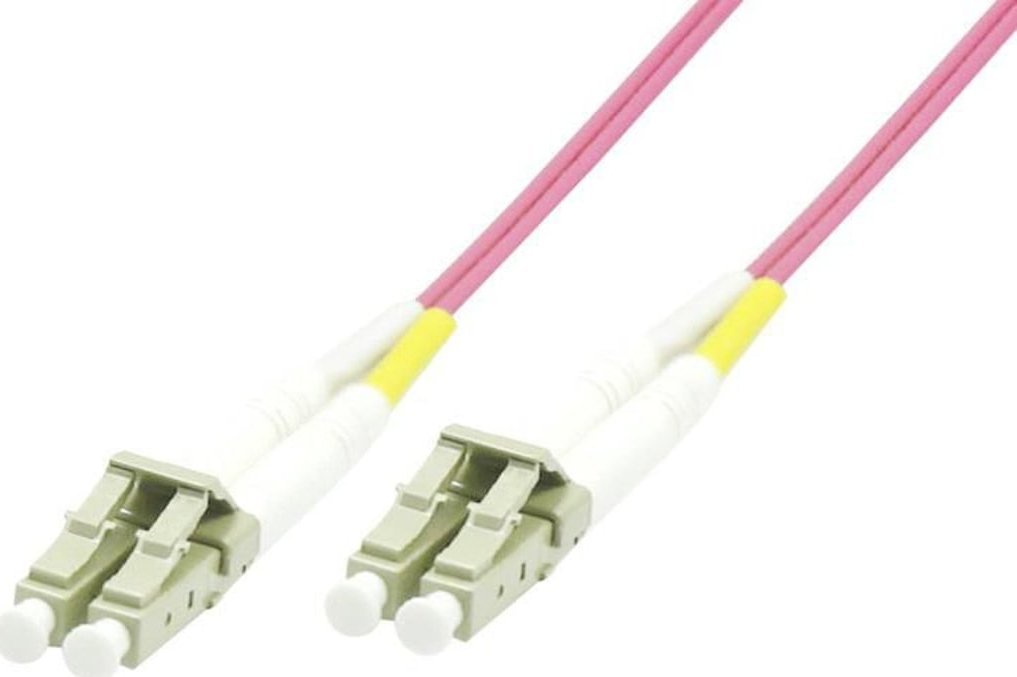 MicroConnect FIB440450P kabel optyczny 50 m LC ST OM4 Różowy