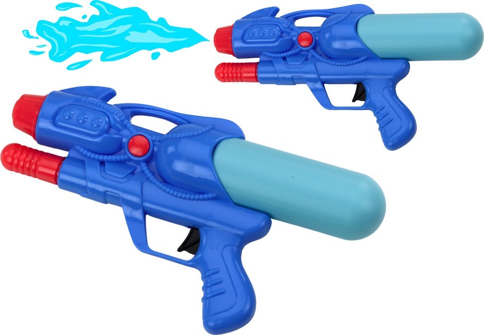 LeanToys Mały Pistolet Na Wodę Z Pompką 180ml Niebieski