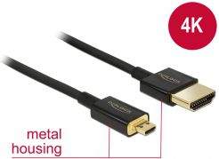 Kabel Delock HDMI Micro - HDMI 1m czarny (84781)
