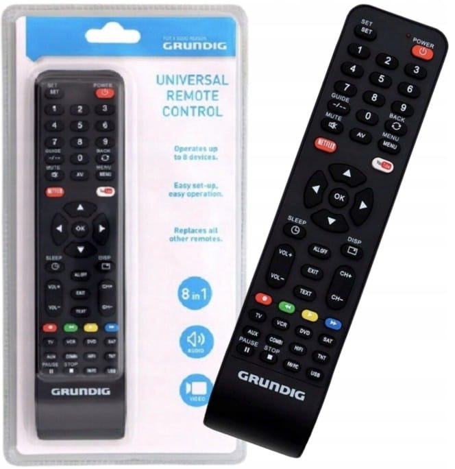 Pilot uniwersalny Grundig CZARNY 8w1