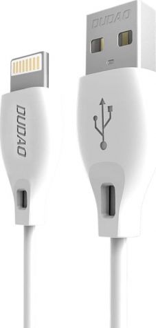 Kabel USB Dudao USB-A - Lightning 1 m Biały (52147)