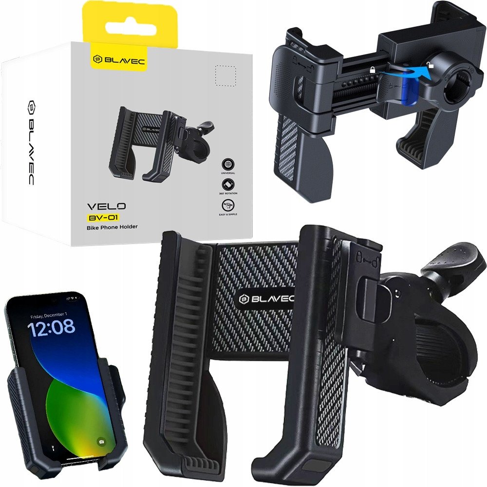 UCHWYT ROWEROWY NA TELEFON MOTOCYKLOWY UCHWYT NA KIEROWNICĘ WSTRZĄSOODPORNY