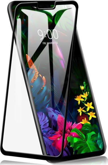 Alogy Szkło hartowane na cały ekran do LG G8 Czarne uniwersalny
