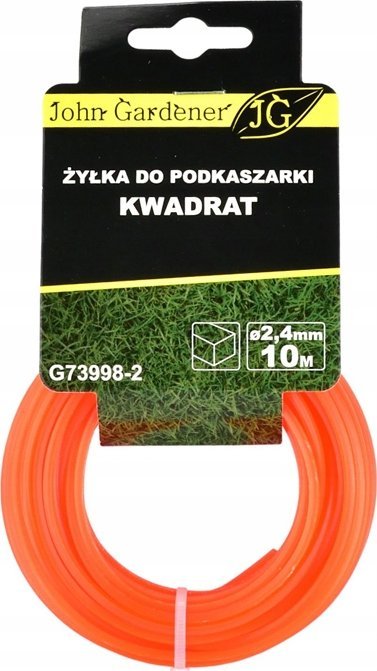 Geko Żyłka do podkaszarki kwadrat 2,4mmx10m (20/240)