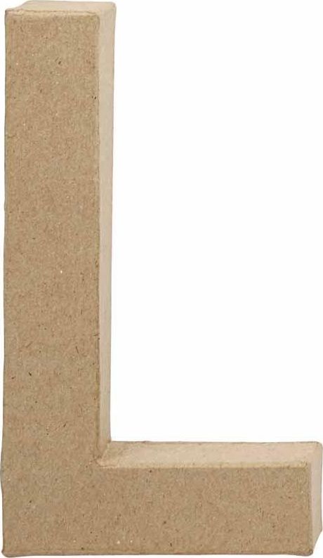 Creativ Company Litera L z papier-mache H: 20,5 cm