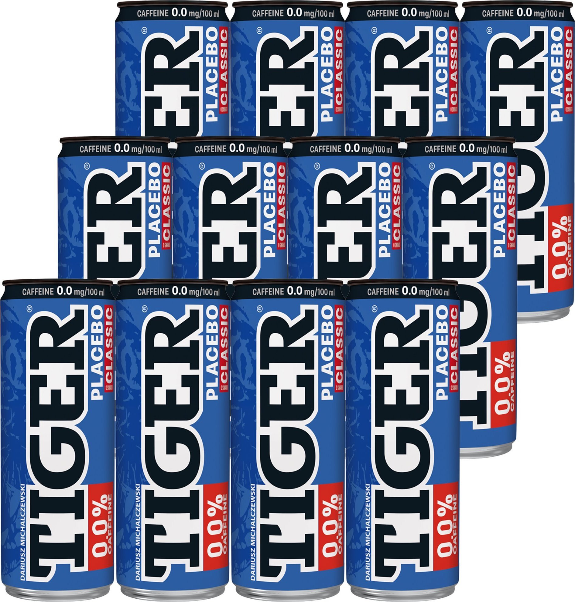 Tiger Tiger Placeba Napój gazowany bez kofeiny 250 ml x 12 sztuk