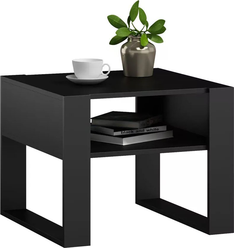 Elior Czarna kwadratowa ława kawowa - Neros