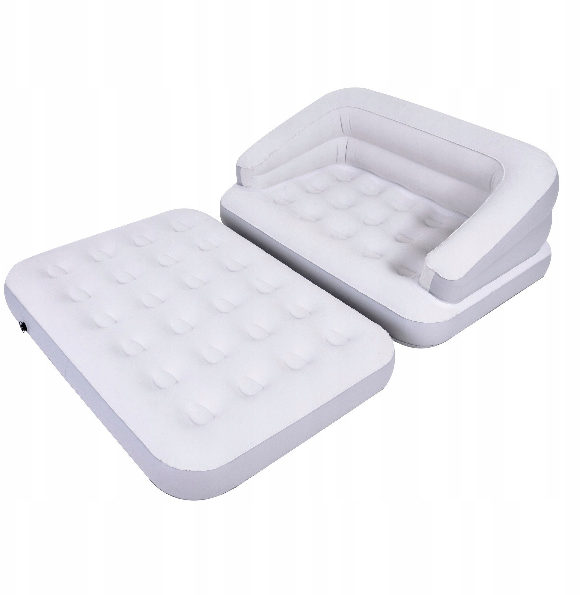 Dmuchana Sofa Materac Składana Dwu Częściowa AVENLI 198 x 138 x 62 cm