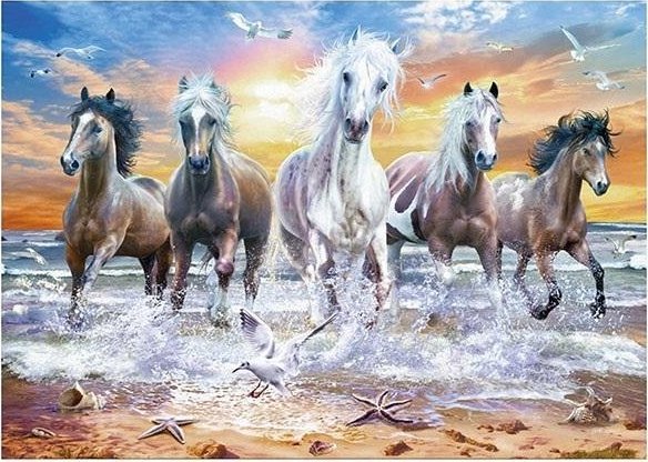 Norimpex Mozaika diamentowa 5D - Konie 40x30cm