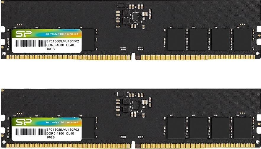 Pamięć Silicon Power DDR5, 32 GB, 4800MHz, CL40 (SP032GBLVU480F22)