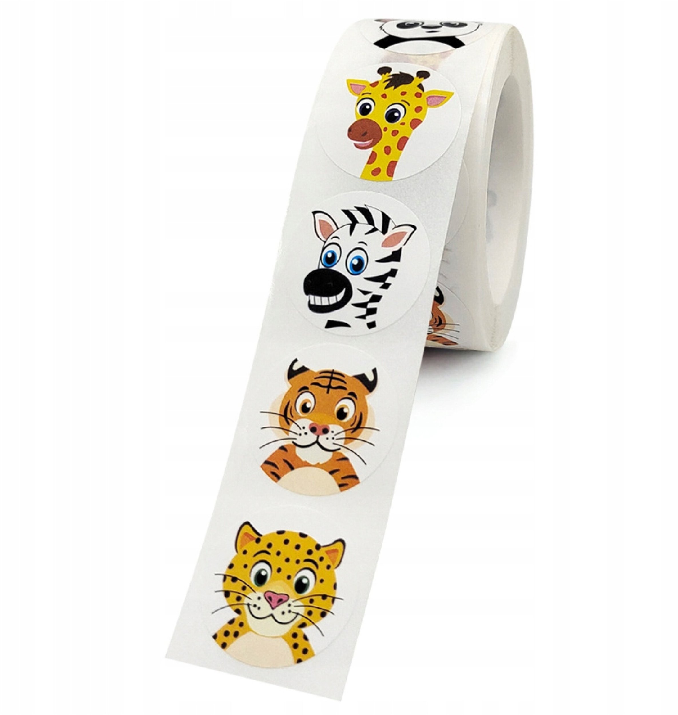 Naklejki dla Dzieci 500 szt. - 8 Wzorów Rolka 2,5 cm