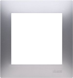 Kontakt-Simon Ramka pojedyncza do puszek karton-gips srebrny mat (DRK1/43)