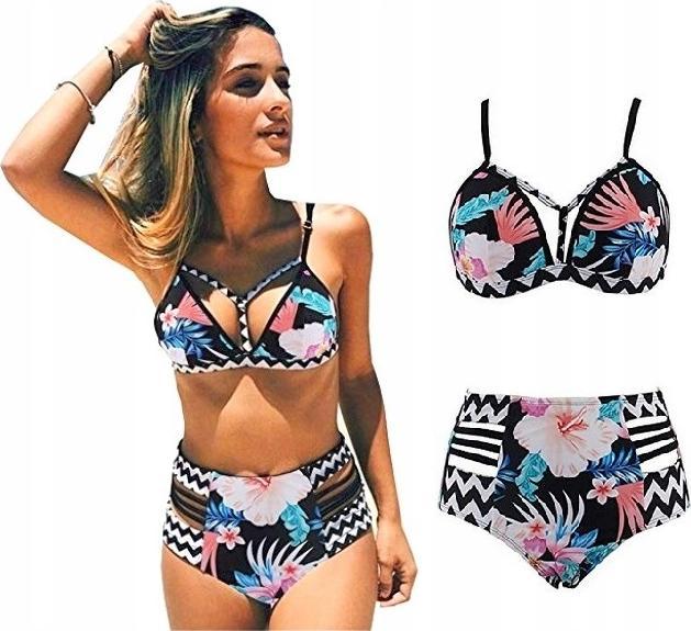 Pan i Pani Gadżet Strój kąpielowy hawajski z wysokim stanem