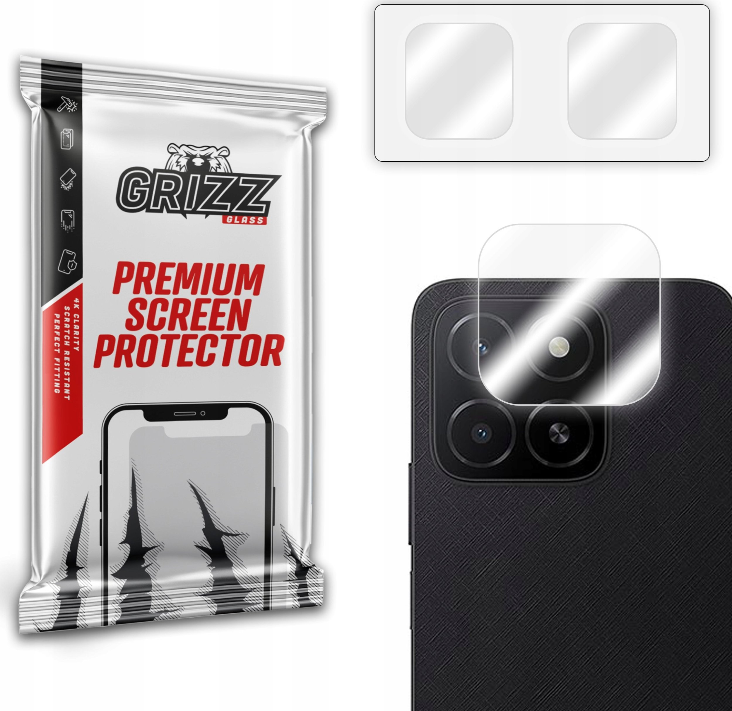 GrizzGlass Szkło na aparat GrizzGlass HybridGlass Camera do Honor X5b