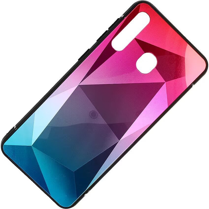 Mocco Stone Ombre Back Case Silicone Case With gradient Color For Apple iPhone X / XS Pink - Blue