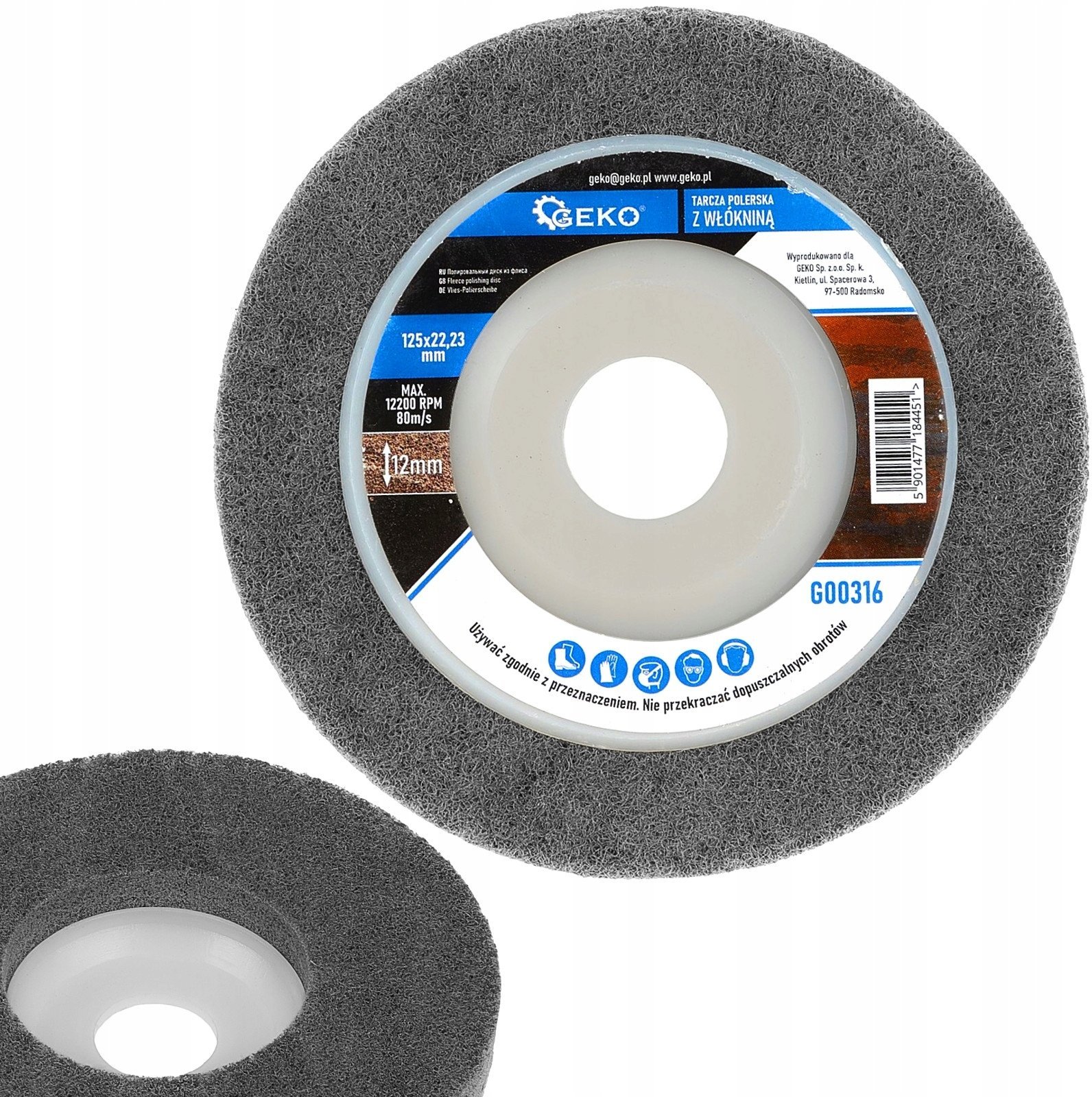 Tarcza polerska z włókniną 125mm (5/320)