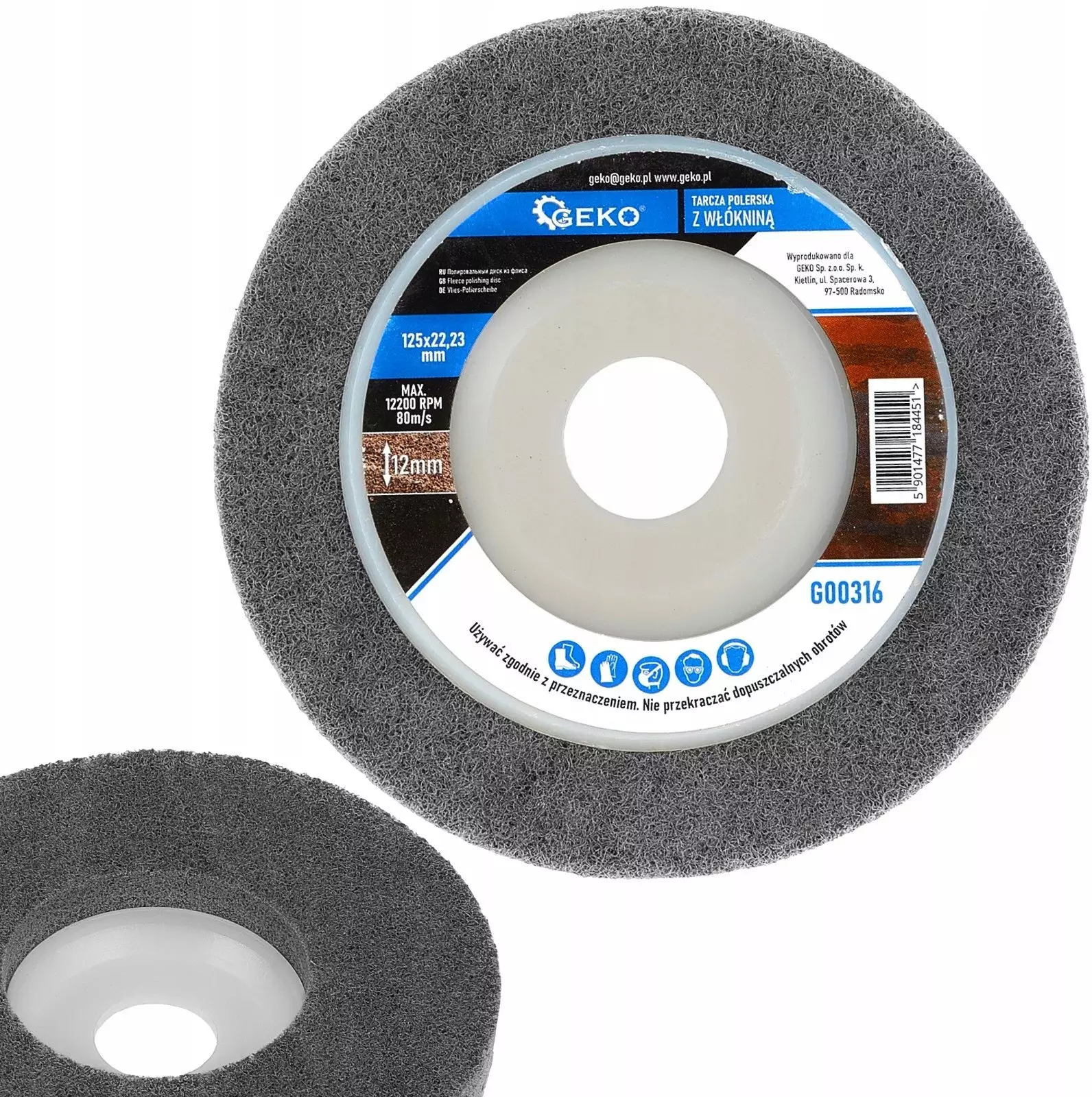 Tarcza polerska z włókniną 125mm (5/320)