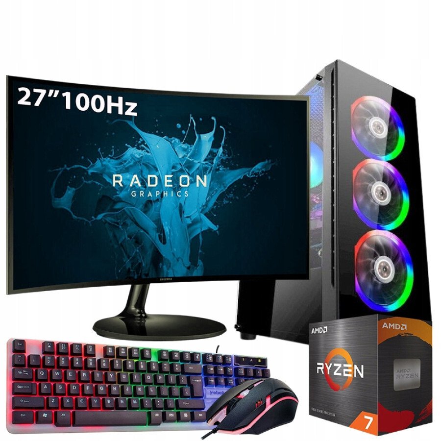 Komputer Adronix ZESTAW RYZEN GAMER MASTER 7|RYZEN 7|VEGA 8|32GB|1TB|WI-FI|WIN 11