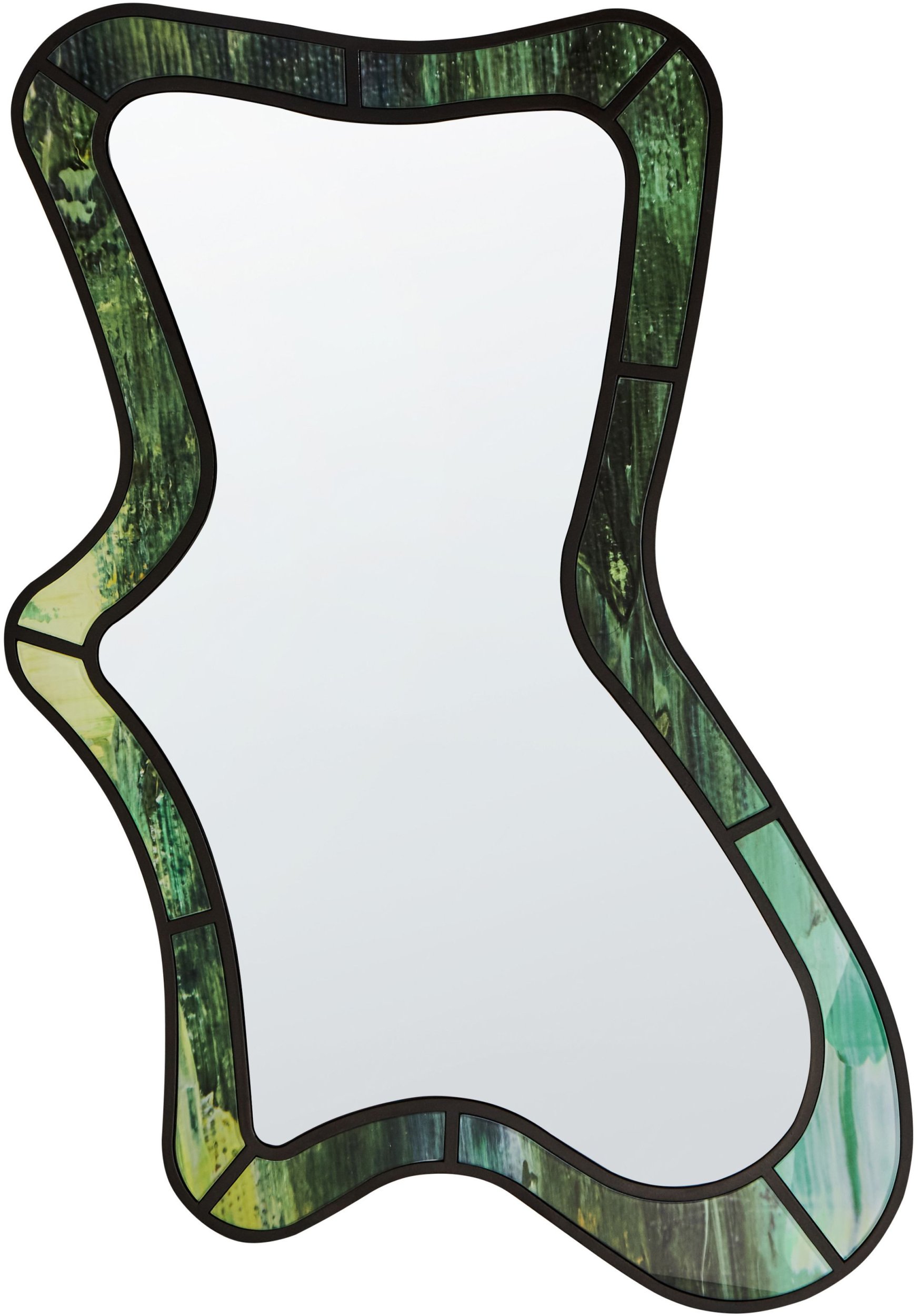 Lustro ścienne CERVILLE 60 cm 98 cm Zielony