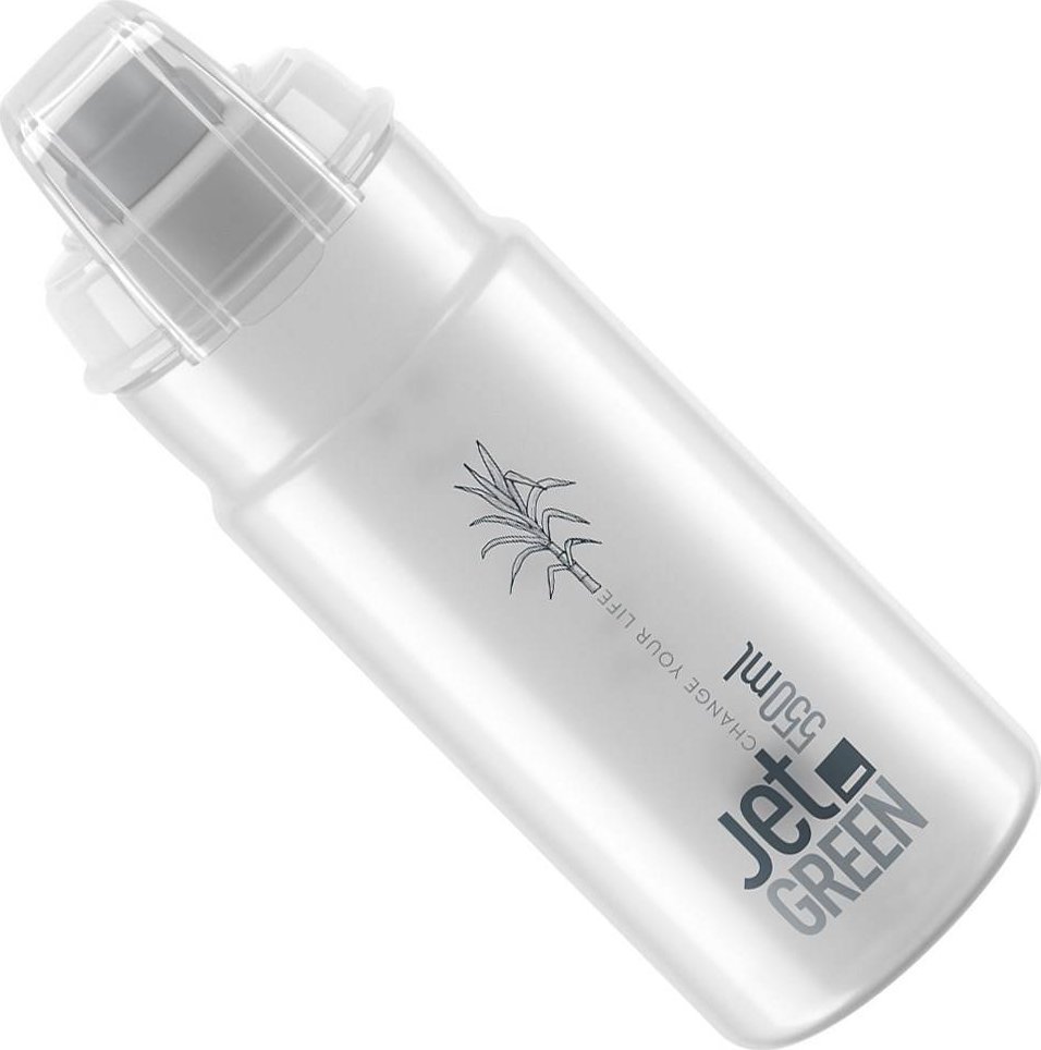Elite Bidon Elite Bidon Jet Plus przezroczysty, szare logo, 550ml