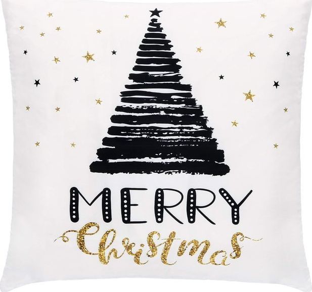 Springos Poszewka dekoracyjna 40x40cm na poduszkę z choinką UNIWERSALNY