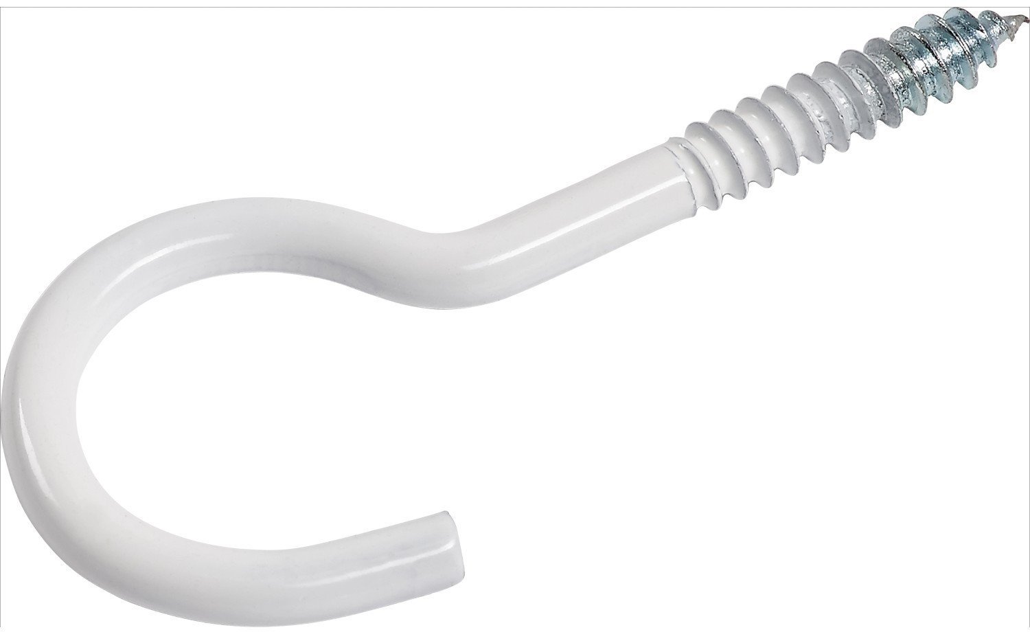 BENDED HOOK 50X3,3X18X13 WHITE/ 4PCS