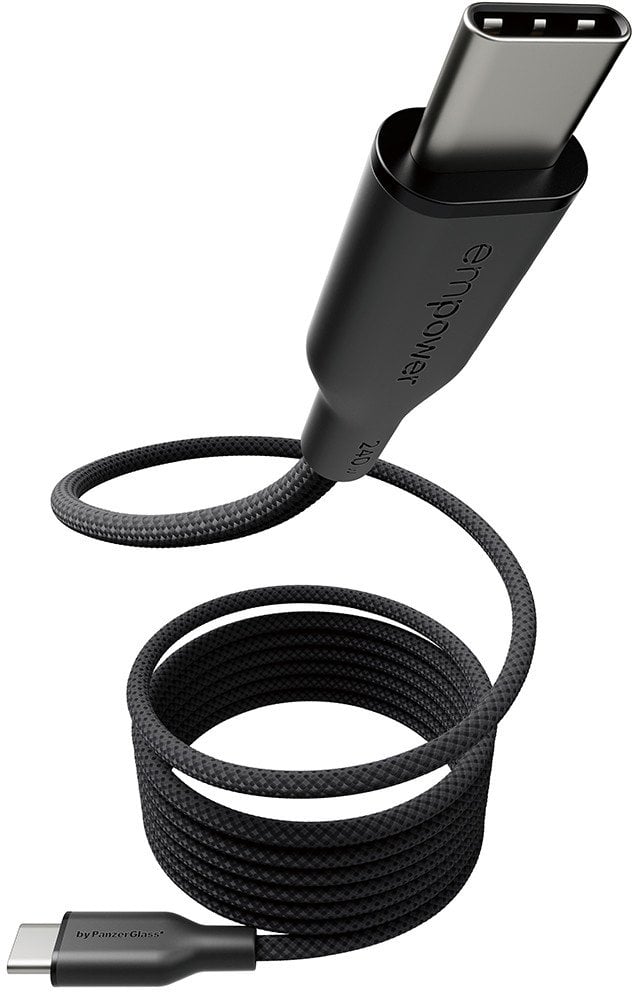 Kabel USB PanzerGlass USB-C - USB-C 1.5 m Czarny (EM68208)