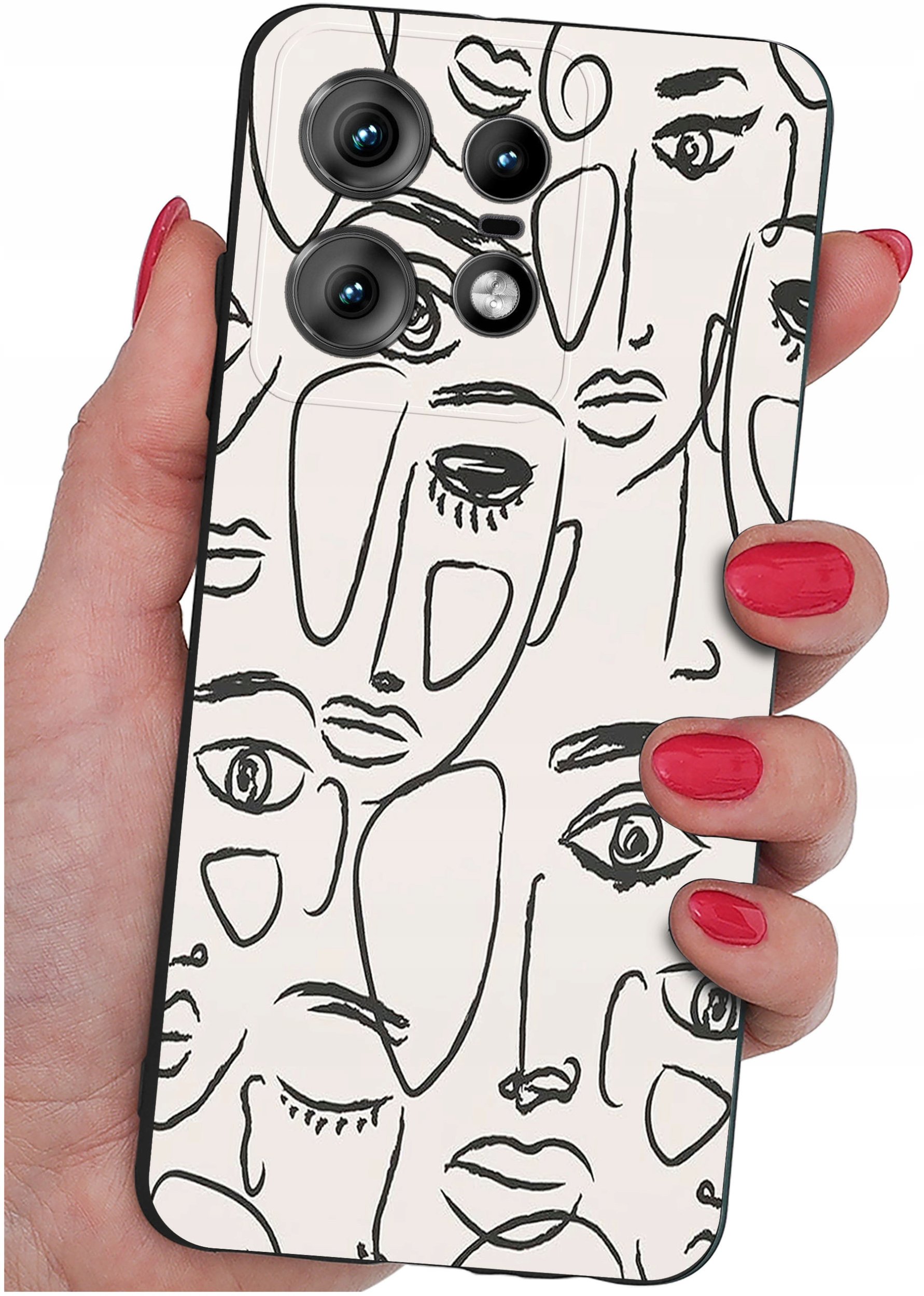 krainaGSM Etui do Motorola Moto EDGE 50 Pro WZORY SILIKONOWE MATT CASE