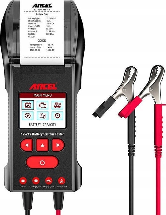 ANCEL Tester akumulatorów z drukarką Ancel BST600