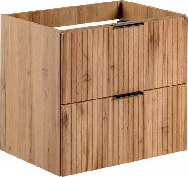 Comad Szafka łazienkowa pod umywalkę, Adel, 60x46x57 cm, dąb wotan, mat