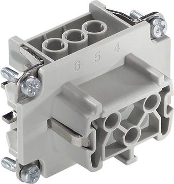 LAPP Wkład złącza 6P+PE żeński 16A 500V EPIC H-BE 6 BS (10191000)