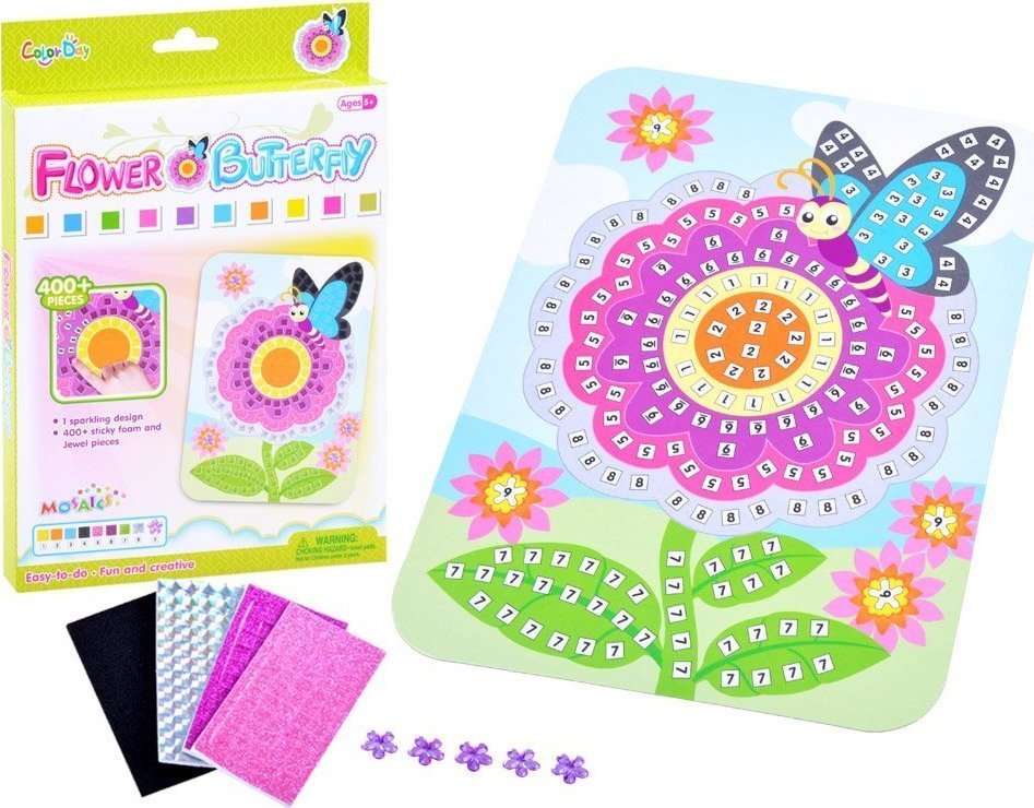 Jokomisiada Mozaika wyklejanka Kwiatuszek naklejki ZA3273