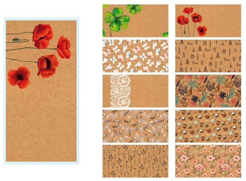 Koperta kolorowa DL naturalna (20szt)