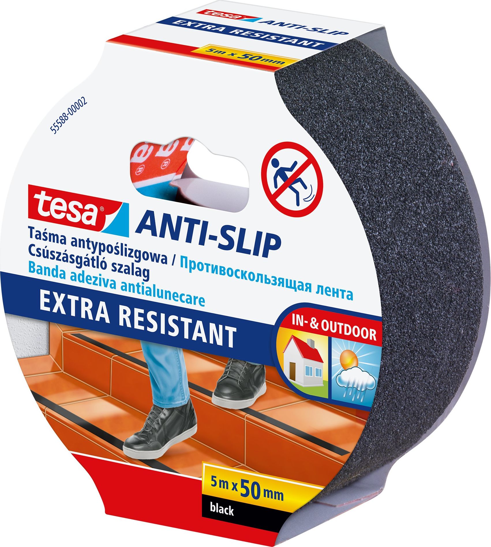 Tesa antypoślizgowa taśma dwustronna czarna 5m x 50mm (18357960)