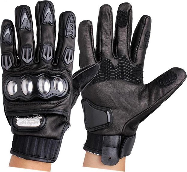 PRO-BIKER RĘKAWICE MOTOCYKLOWE SKÓRZANE PRO-BIKER RĘKAWICZKI QUAD MTB CROSS MOTOR ENDURO M