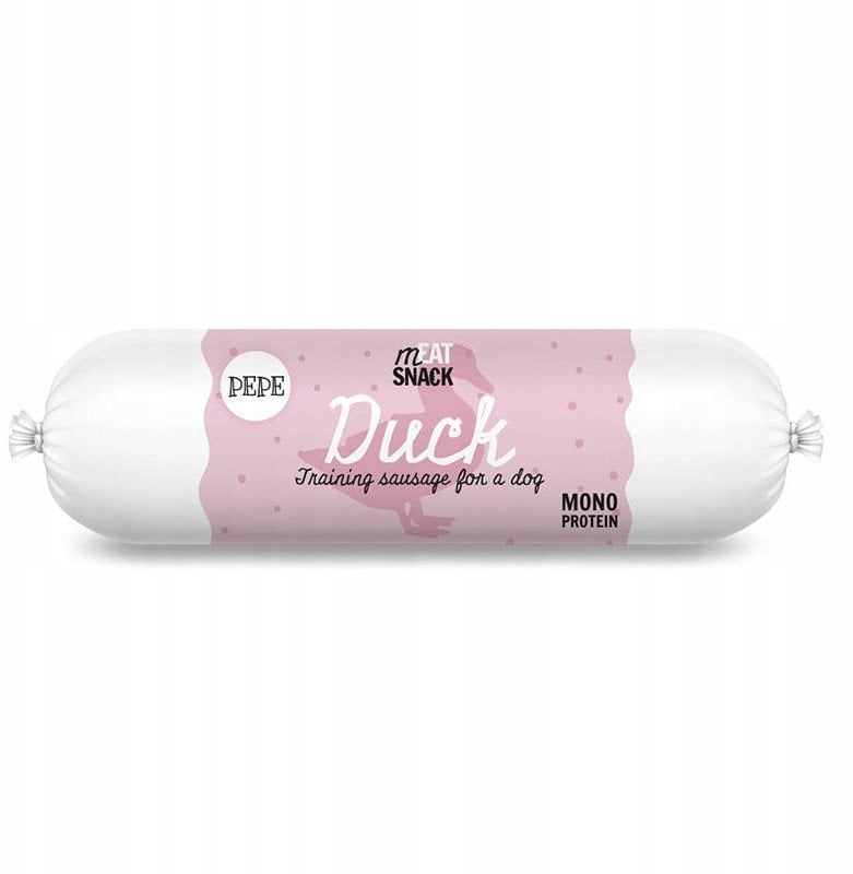 Paka Zwierzaka Pepe kiełbaski meat snack kaczka 200g