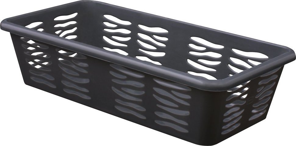 Branq BRANQ - Koszyk ażurowy Zebra - Z1 - uniwersalny plastikowy - antracytowy - 20x10x5 cm